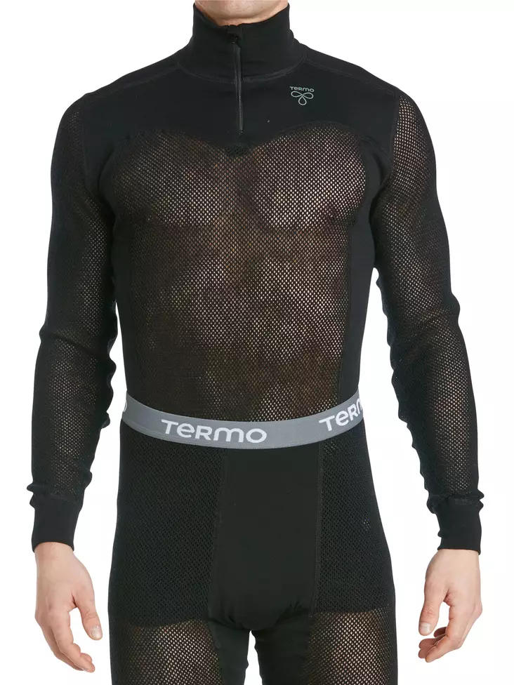 Termo Original Woolnet Turtle-Neck Zip Black S - Muut merkit - 7333239003317 - 1