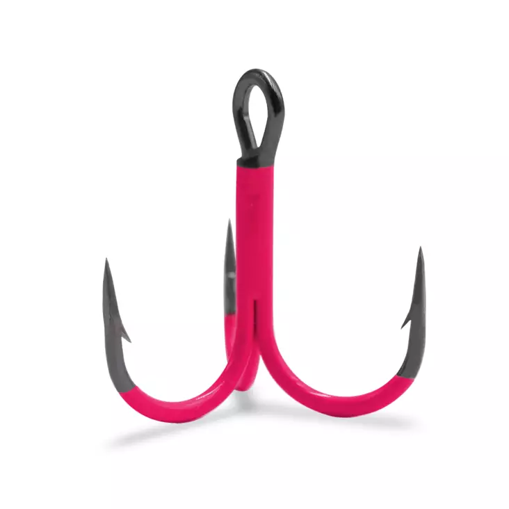 VMC 4551 UV Pink Round 1X 4 6pcs - Heittokalastus koukut - 3359220873077 - 1