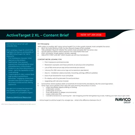 Lowrance Active Target 2 XL Givare - Ekolod och plotters - 9420064138968 - 2