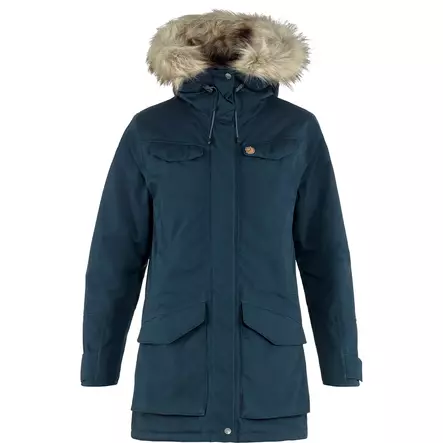 Nuuk Parka W Dark Navy S - Naisten Fjällräven takit - 7323450789688 - 1