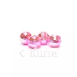 Ikon 3mm Metallic light pink slotted diamond tungsten beads 20pc - Perhokuulat - 6430077070448 - 2