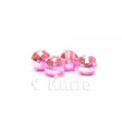 Ikon 3mm Metallic light pink slotted diamond tungsten beads 20pc - Perhokuulat - 6430077070448 - 1
