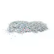 SZ Glitter 0,2mm 30g - Holo Silver - Glitter för lack och plastisol - 4545458495108 - 1