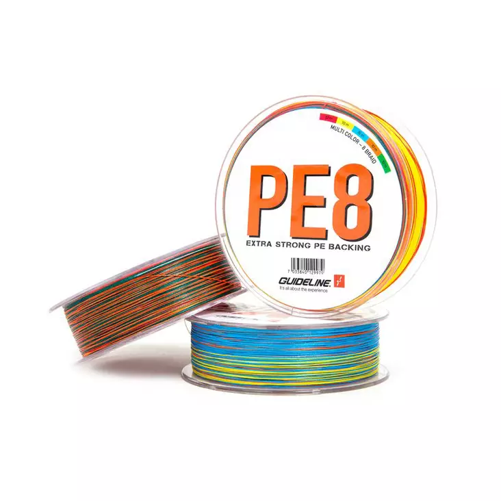 Guideline PE8 Backing Multicolor 150m 0,25mm 18,2kg - Pohjasiimat - 7033840129948 - 1