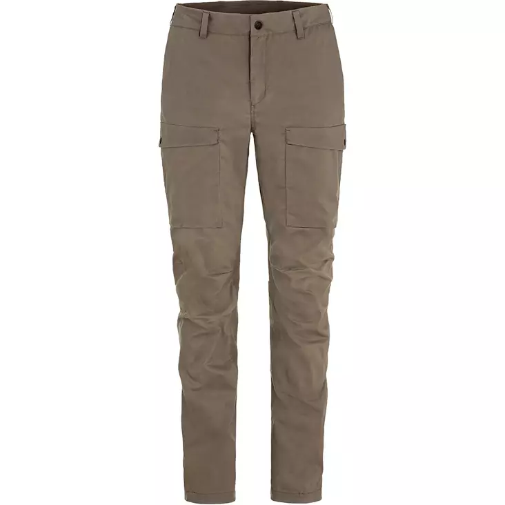 Fjällräven Abisko Hybrid Trail Trs W36/R Suede Brown - Naisten Fjällräven housut - 7323451161988 - 1