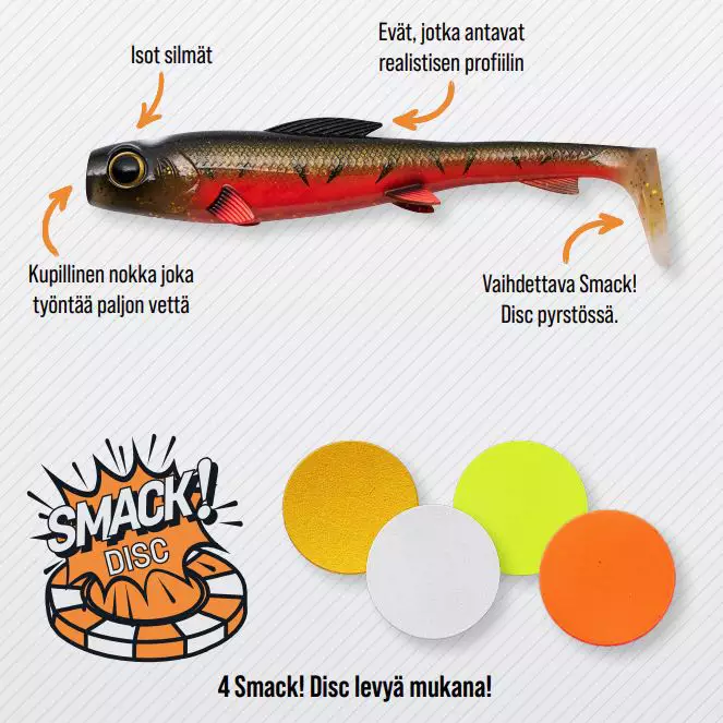 Abu Svartzonker Mcpike 17cm 48g 2kpl Red Tiger - Haukijigit - 036282728028 - 1