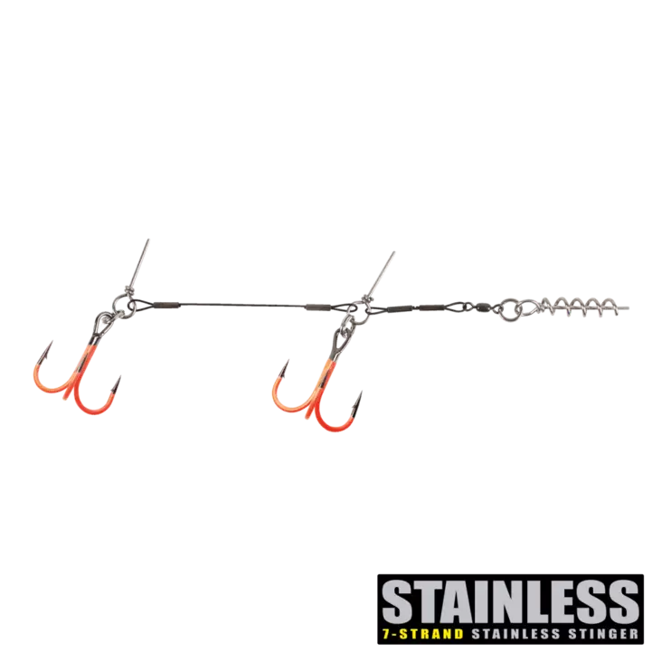 CWC Pro UV Orange Stinger SS 60lb Junior Tandem 1 - Kumikalarigit ja rigaustarvikkeet - 7340029432318 - 1