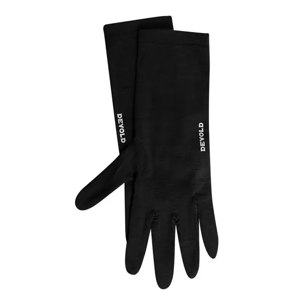 Devold Innerliner Merino Glove Black S - Käsineet - 7028567376768 - 1