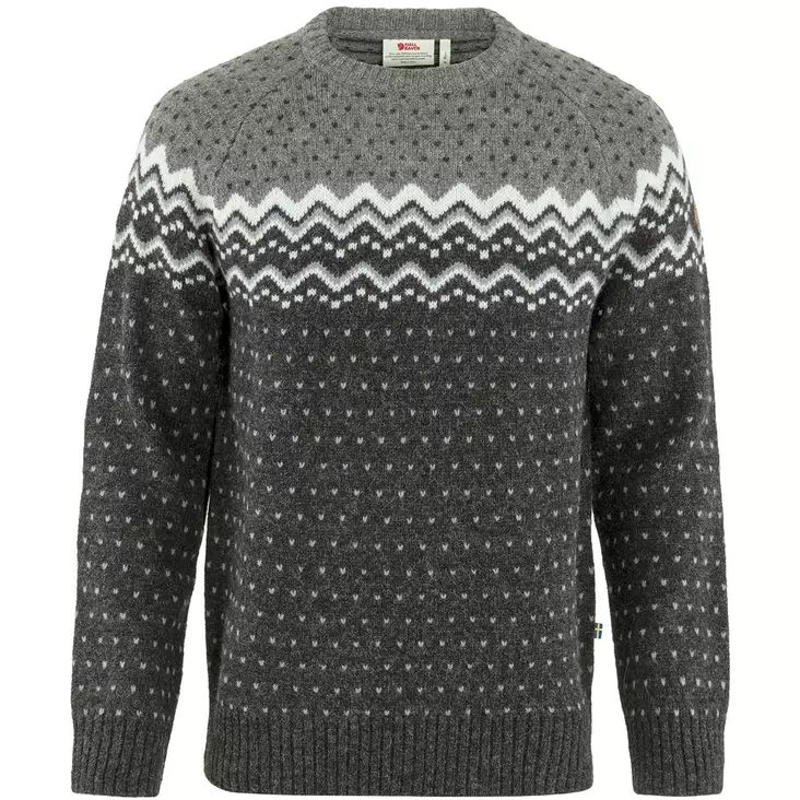 Fjällräven Övik Knit Sweater M Dark Grey-Grey S - Villapaidat ja neuleet - 7323450794088 - 1