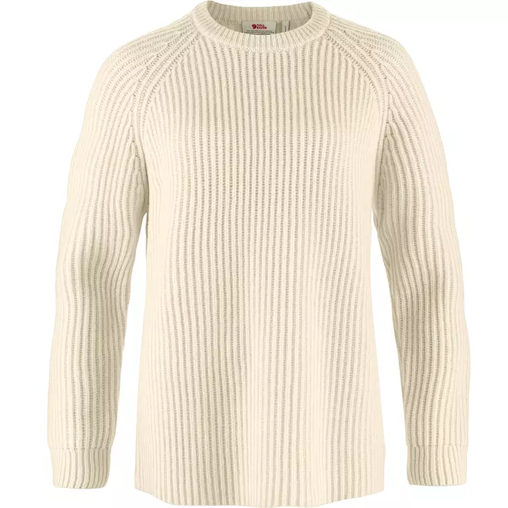 Fjällräven Övik Rib Sweater W S Chalk White - Villapaidat ja neuleet - 7323451060458 - 1