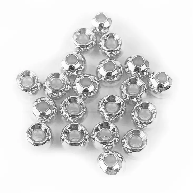 Grimman brass beads 2,8mm silver 20kpl - Perhokuulat - 6438407003678 - 1