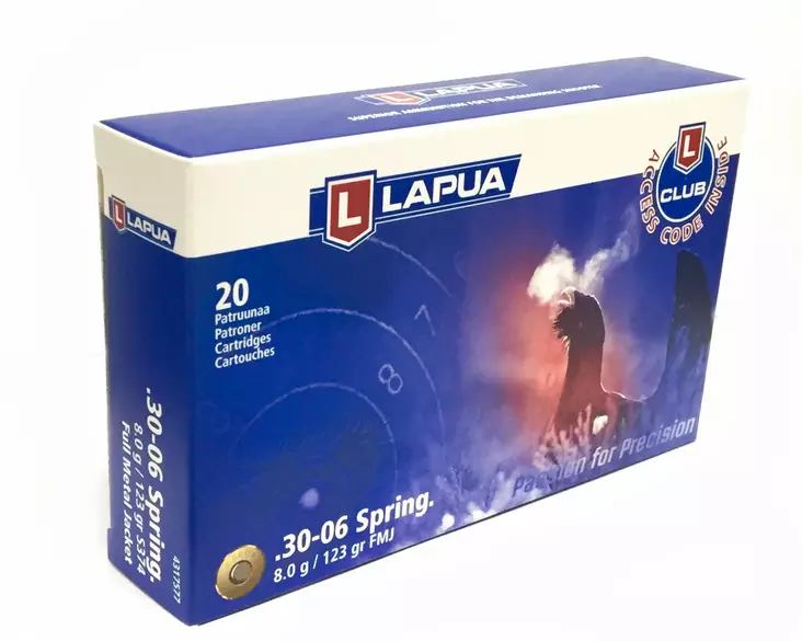 Lapua Trainer .30-06 Sprg 8,0g FMJ 20kpl - Kaliiperi .30-06 - 6418267101738 - 1