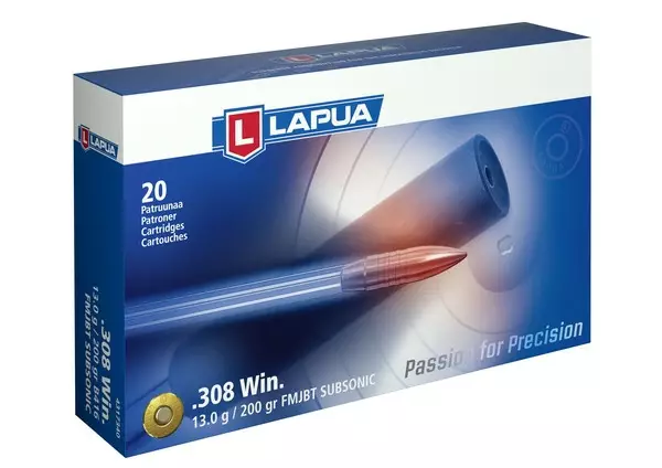 Lapua Subsonic .308 Win 13,0g 20kpl - Kaliiperi .308 Win - 6418267102018 - 1