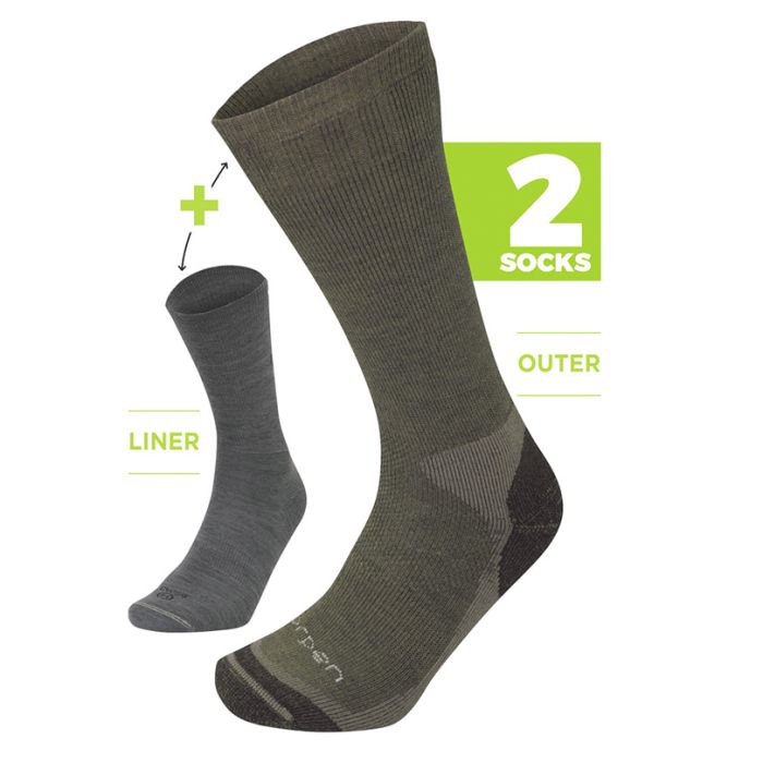 Lorpen Hunting 2-pack Eco M 39-42 - Vandringsstrumpor - 8445042090138 - 1
