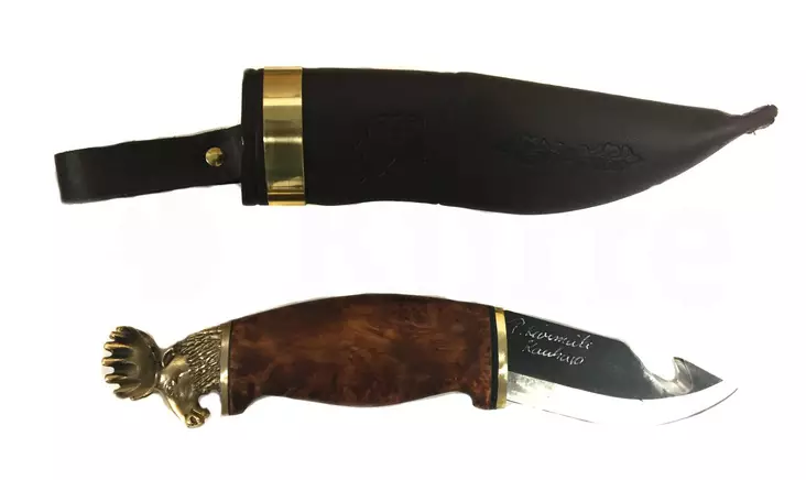 Pentti Kivimäen Puukot Hirvierävuolu Koukulla - Puukot, kirveet ja teroittimet - 3967385174788 - 1