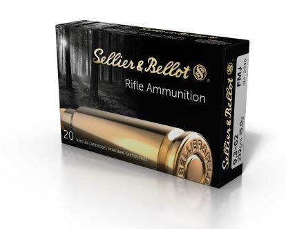 Sellier & Bellot 9,3x62 15g FMJ 50kpl - Kaliiperi 9,3x62 - 8590690341368 - 1