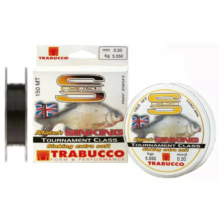 Trabucco S-Force Match Sinking 150m 0,250mm 8,440kg - Monofiilisiimat - 8054393019158 - 1
