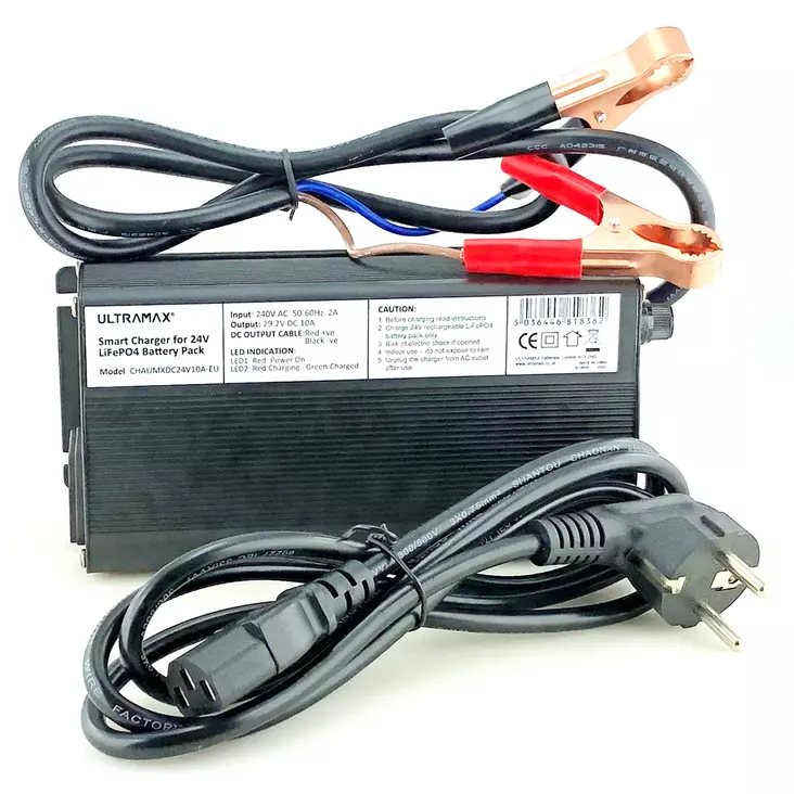 Ultramax LiFePO laturi 24V 10A - Veneakut ja laturit - 5036446808158 - 1