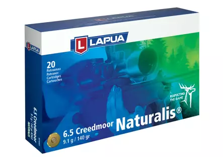 Lapua Naturalis 6,5 Creedmoor 9,1g 20st - Kaliber 6,5 Creedmoor - 6418267103749 - 1