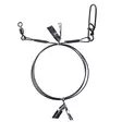 BKK 7x7 Wire Leader HD 40cm/26kg 2pcs Pike Snap - Heittokalastus perukkeet - 6941780957839 - 2