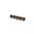 Medium Slotted Tungsten Beads Metallic Brown 2,5mm - Perhokuulat - 3973813591539 - 1