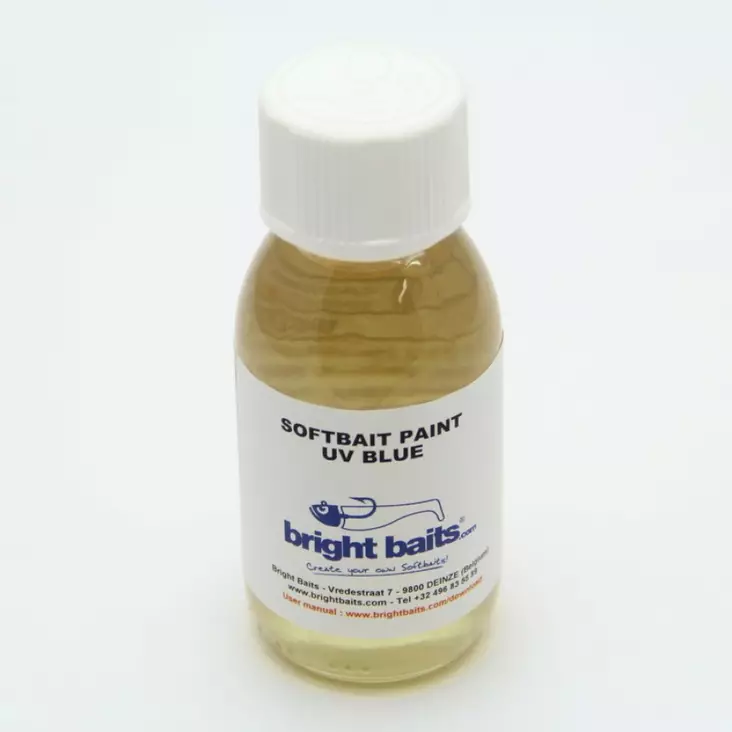 Bright Baits 60ml Blue Clearcoat - Kynäruiskumaalit pehmovieheille - 3966044674679 - 1