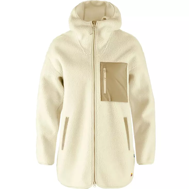Fjällräven Vardag Pile Fleece Long W Chalk White S - Fleecetröjor och munktröjor - 7323451109249 - 1