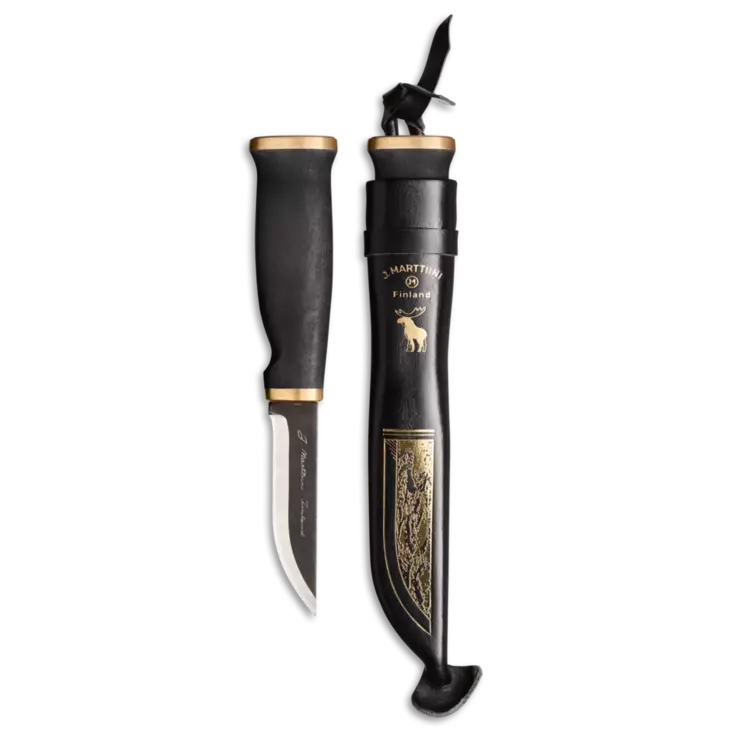 Marttiini Hirvi Black Puulaatikossa - Knivar, yxor och knivvässare - 6416885328339 - 1
