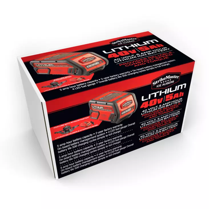 StrikeMaster Lithium 40V Lisäakku - Kairat, jääsahat ja jäätuurat - 043253122129 - 1