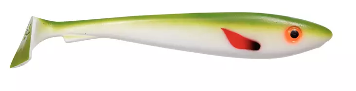 Svartzonker Mcrubber Shad 23 UV Olive White - Haukijigit - 3958103925809 - 1