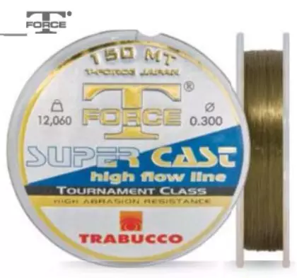 Trabucco T-Force Super Cast 150m 0,205mm 5,55kg - Monofiilisiimat - 8054393017215 - 1
